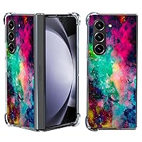 Galaxy Z Fold 5 Case,Colorful Universe Sky Drop Protection Shockproof Case TPU Full Body Protective Scratch-Resistant Cover for Samsung Galaxy Z Fold 5