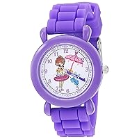 Disney Kids' WDS000591 Fancy Nancy Analog Display Analog Quartz Purple Watch