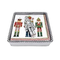 MARIPOSA NUTCRACKER SIGNATURE NAPKIN BOX SET | SILVER | BRILLANTE | GIFTS | NAPKIN BOX & WEIGHT SET | RECYCLED SANDCAST ALUMINUM | HANDMADE IN MEXICO