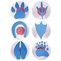 READY 2 LEARN Giant Stampers - Paw Prints - Set of 6 - Easy to Hold Foam Stamps for Kids - Arts and Crafts Stamps for Displays, Posters, Signs and DIY Projects