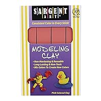 Sargent Art 22-4029 1-Pound Solid Color Modeling Clay; Pink