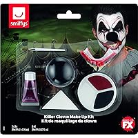 Smiffy's Killer Clown Cosmetic Kit, Aqua