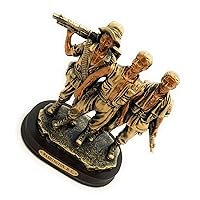 Vietnam Veteran Memorial Statue Figurine: The Three Soldiers (7.5