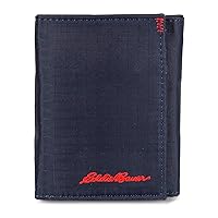 Eddie Bauer Men Signature Trifold Wallet (Available Cotton Canvas Or Ripstop Nylon)
