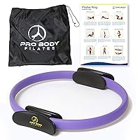 ProBody Pilates Ring Circle, Magic Circle Pilates Ring 14 Inch for Thigh Workout, Yoga Ring Thigh Toner, Home Pilates Equipment for Women, Pilates Circle Fitness Equipment Thigh Master