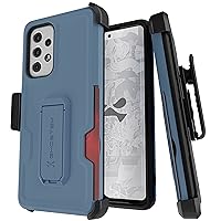 Ghostek IRON ARMOR Galaxy A53 5G Case with Belt Clip and Kickstand Credit Card Holder Slot Heavy Duty Protection Shockproof Protective Cover Designed for 2022 Samsung Galaxy A53 5G (6.5
