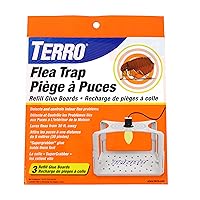 TERRO T231 Flea Trap Refills - Replacement Flea Trap Glue Boards - 3 Pack,White