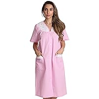 Dreamcrest Short Sleeve Duster Housecoat Women Sleepwear