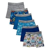 Hanes Boys' Potty Trainer Underwear, Boxer Briefs Available, 6-Pack