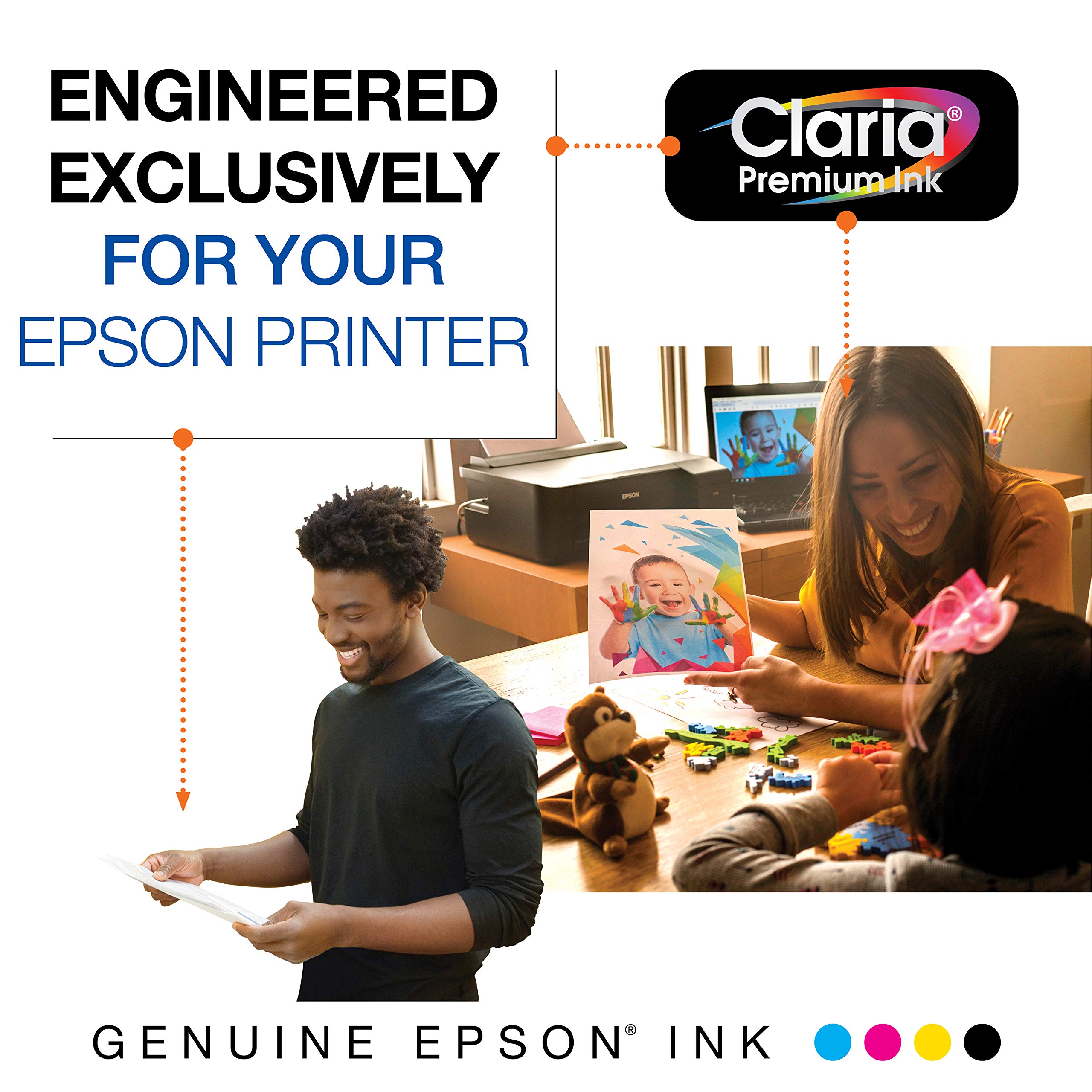 EPSON T302 Claria Premium -Ink High-capacity Black and Standard-capacity Photo Black and Color-Cartridge Combo Pack (T302XL-BCS) for select Epson Expression Premium Printers