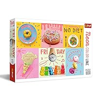 TREFL 1000 Piece Jigsaw Puzzle, Sweet Week, Candy, Treats Collage, Colorful Puzzles, Adult Puzzles, Trefl 10580
