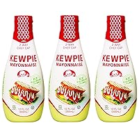 Kewpie Mayonnaise - Japanese Mayo Sandwich Spread Squeeze Bottle - 12 Ounces (Pack of 3)