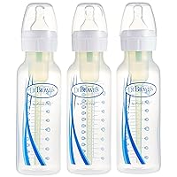 Options Narrow, 3 Pack, Clear, 8 Ounce
