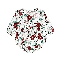 RuffleButts® Baby/Toddler Girls Long Sleeve Bubble Rompers