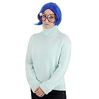 Disney and Pixar Inside Out Sadness Costume for Adults, Deluxe Women's Sadness Outfit for Halloween and Cosplay