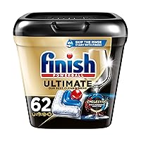 Finish Ultimate Dishwasher Detergent- 62 Count - With CycleSync™ Technology - Dishwashing Tablets - Dish Tabs