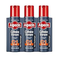 Alpecin C1 Caffeine Shampoo, 8.45 fl oz (Pack of 3), Caffeine Shampoo Cleanses the Scalp to Promote Natural Hair Growth, Leaves Hair Feeling Thicker and Stronger