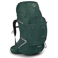 Osprey Aether Plus 85L Men's Backpacking Backpack, Axo Green, S/M