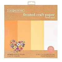 Lia Griffith Frosted Craft Paper, 12