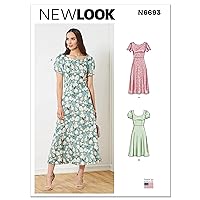 New Look Misses' Dress Sewing Pattern Kit, Code N6693, Sizes 4-6-8-10-12-14-16