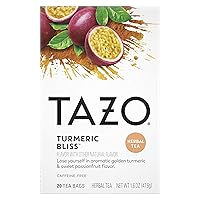 Tazo Turmeric Bliss Tea Bags Herbal Tea 20 ct