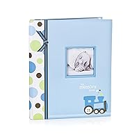 Lil Peach Train Baby Five Year Memory Book Photo Journal, Cherish Every Precious Moment Of Your Babys First Years, Blue