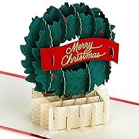 Hallmark Signature Paper Wonder Pop Up Christmas Card (Classic Wreath)