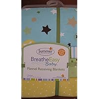 Breathe Easy Baby Flannel Receiving Blankets
