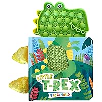 Fidgimals Little T-Rex Dinosaur Baby Book | Educational Children's Books, Sensory Board Book with Pop It Fidget Toys, Perfect Sensory Toys for ... Books I Your Sensory Fidget Dinosaur Friend