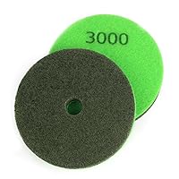 Granite Marble Fiber Sponge Polishing Pads Abrasive Polishing Wheel(Grits 3000,4 Inches)