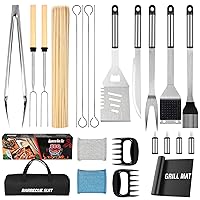 Grill Tools, BBQ Accessories, Grill Accessories, Grill Set for Outdoor Grill, Grill Utensils Stainless Steel Grilling Tools Grill Kit, 122PCS Grilling Gifts for Men Women Christmas