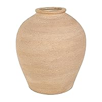 The Novogratz Porcelain Ceramic Decorative Vase Wide Textured Centerpiece Vase, Flower Vase for Home Decoration 9