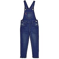 KIDSCOOL SPACE Boys Denim Overalls,Ripped Holes Elastic Band Inside Jeans Workwear