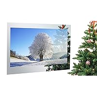 AVEL 55-Inch 4K LED Bathroom TV IP65 Waterproof Smart Mirror TV - Android OS, 650 cd/m2, WI-FI, HDMI, YouTube/Netflix Compatibility (AVS550SM)