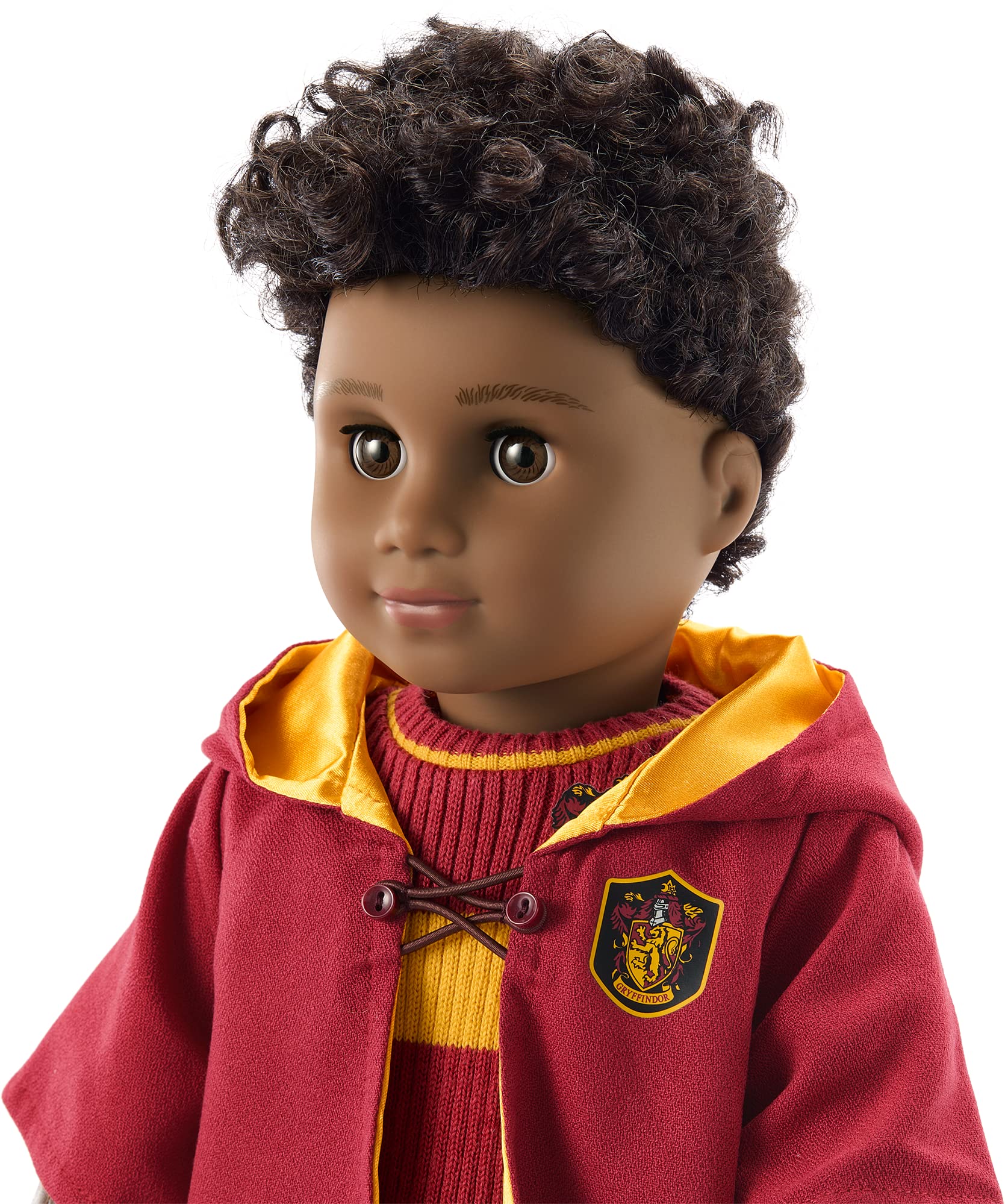 American Girl Harry Potter Gryffindor Quidditch 9-Piece Uniform for 18-inch Dolls with a red Robe, a Sweater, and Corduroy Pants Doll Not Included