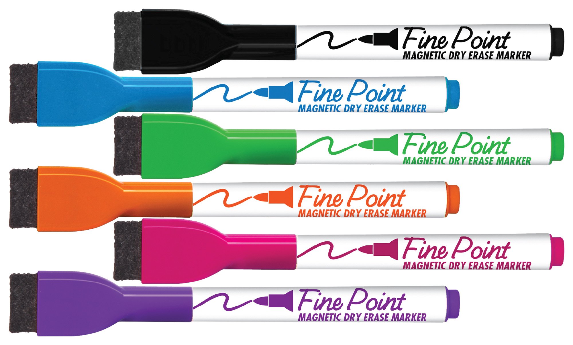 Mattel Board Dudes SRX Magnetic Dry Erase Markers 6-Pack Assorted Colors (DDM77), standart