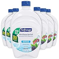 US05259A SOFTSOAP Antibacterial Liquid Hand Soap Refill, White Tea and Berry Fusion, 50 Ounce Bottle, Pack of 6