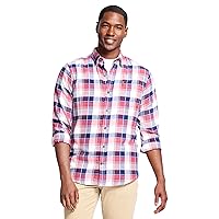 IZOD Men's Stratton Flannel Long Sleeve Button Down Shirt