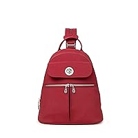 Baggallini Womens Naples Convertible Backpack, Ruby Red, One Size US