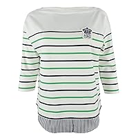 Lauren Ralph Lauren Women's Petite Layered Cotton Top-SWM-PM