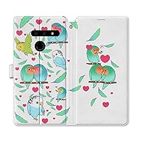 Wallet Case Replacement for LG Velvet 5G G8 ThinQ G8X G7 V60 V50 V50s V40 W30 W10 K61 Birds PU Leather Flip Child Card Holder Magnetic Folio Snap Cute Chubby Parrots Cover Orange Kawaii Tropic
