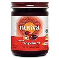 Nutiva Organic Fair Trade Certified Red Palm Oil, 15 Oz