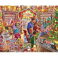 White Mountain Puzzles Christmas Sweet Shop, 1000 Piece Jigsaw Puzzle