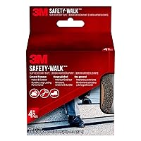 Safety-Walk Slip Resistant Tape, Anit-Slip Tread, Black, 4-in. x 15-in. Roll
