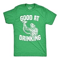 Mens Good at Drinking T Shirt Funny Beer Humor Saying St Patricks Day Tee