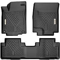 YITAMOTOR Floor Mats Compatible with 2012-2016 Honda CR-V, Black All-Weather Custom Fit Front 1st & 2nd Row Floor Liner Set