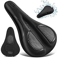 Bike Seat Cushion Gel Padded Bike Seat Cover Extra Soft Comfy for Men Women Comfort,with Peloton Stationary, Exercise, Mountain Bikes, Road & Electric