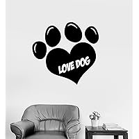 Large Vinyl Decal Dog Paws Pets Animal Baby Room Kids Art Wall Stickers (i001) Sky Blue