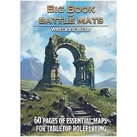 Big Book of Battle Mats Wilds Wrecks & Ruin by Loke, Merchandise for RPG Board Game, for Ages 14+