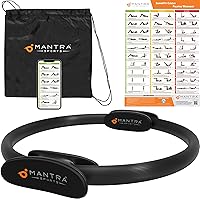MANTRA SPORTS Pilates Ring Circle, Magic Circle Pilates Ring, Inner Thigh Exercise Equipment, Fitness Rings for Women, Thigh Master Inner Thigh Exerciser, Yoga Ring Pilates Equipment for Home Workouts